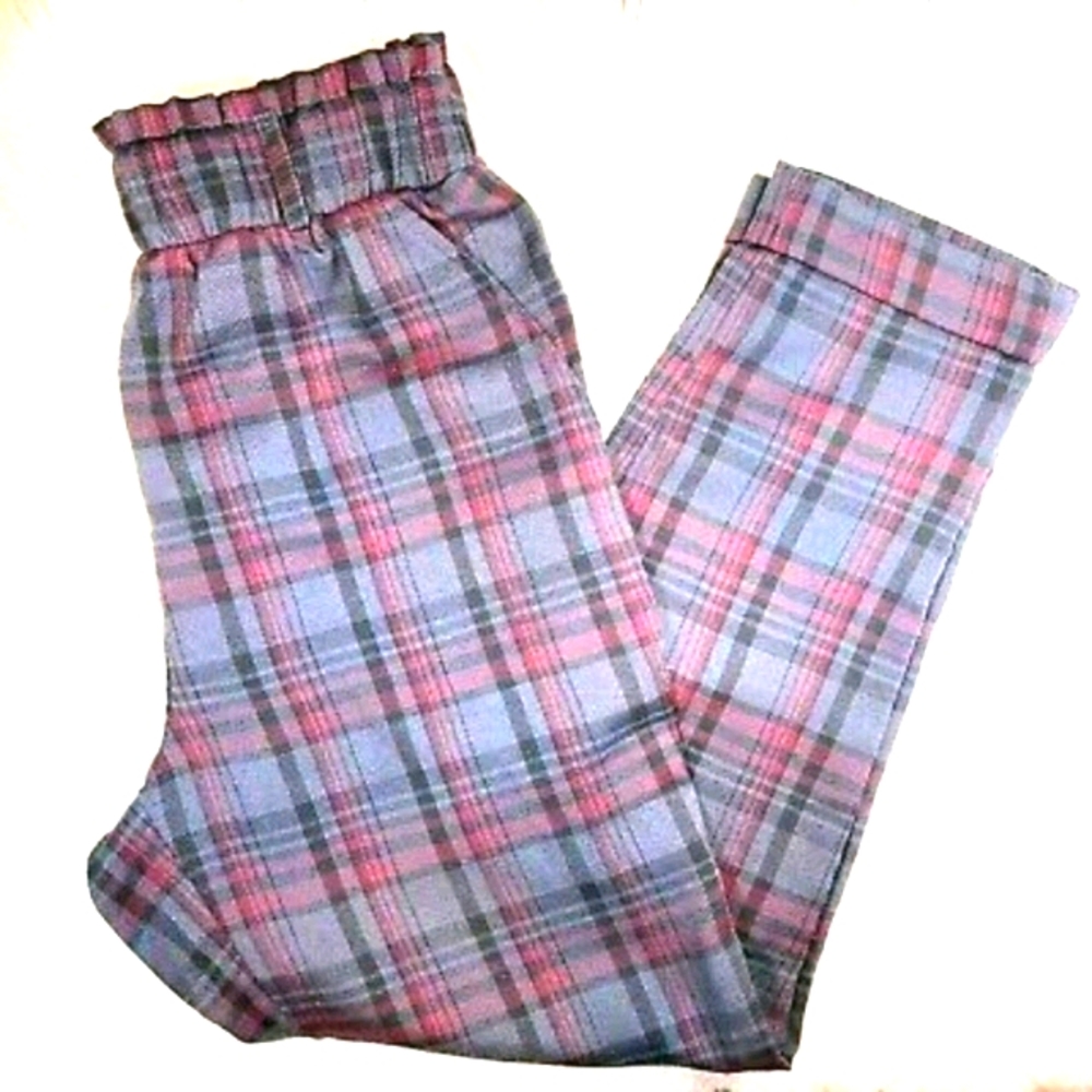 Tilly's sky and Sparrow Plaid Skater Pants